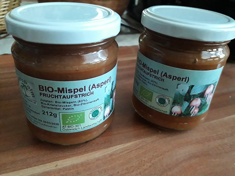 Mispel-Fruchtaufstrich 212g - BIO